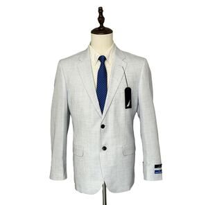 Nautica Sport Coat Men's 42 Regular Modern Fit Active Stretch Lt Blue NWT